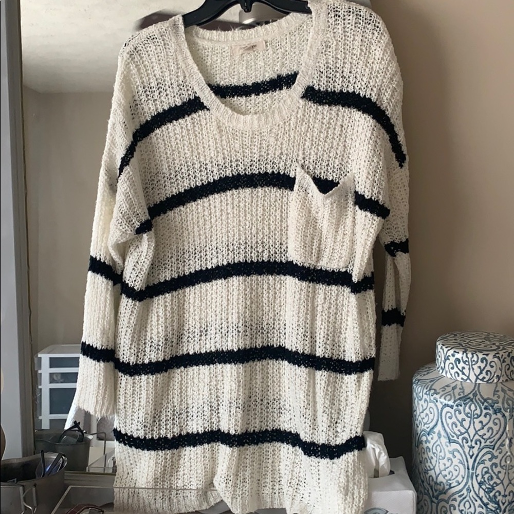 Knitted stripe sweater